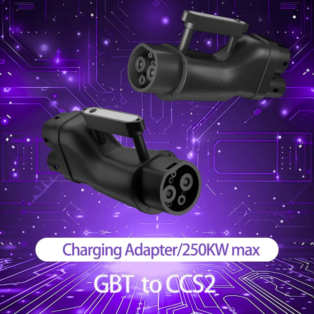 Фото Адаптер GBT к CCS2 Зарядное устройство постоянного тока 250 А Преобразователь быстрой зарядки GBT Зарядная станция постоянного тока для электромобиля для MG4 MG5 KIA Hyun №1