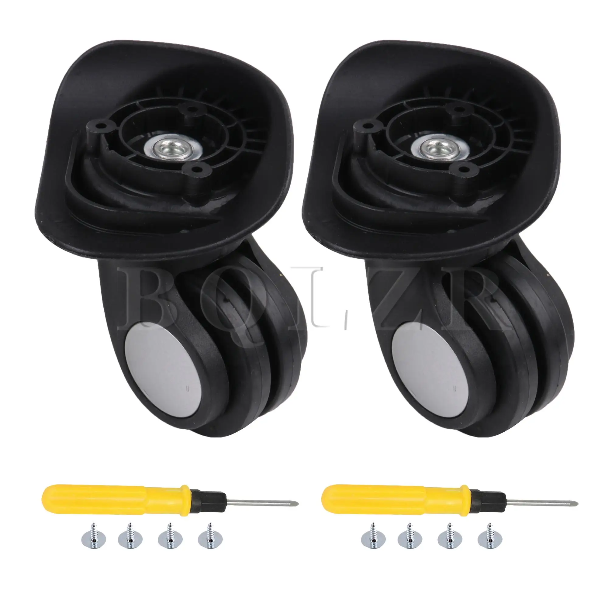 BQLZR 2 шт. Сменное колесо для багажа, Дорожный чемодан 3,43 дюйма W024 левый