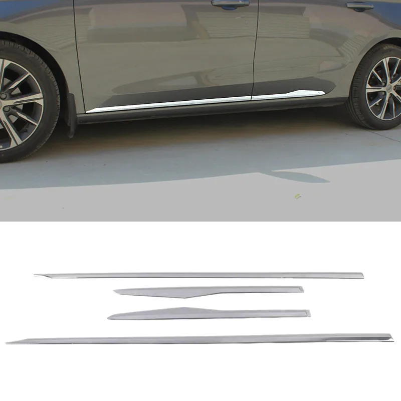 

Полоса для боковой двери автомобиля, декоративная Защитная крышка из нержавеющей стали для Geely EMGRAND 2022-2024, аксессуары для внешней модификации