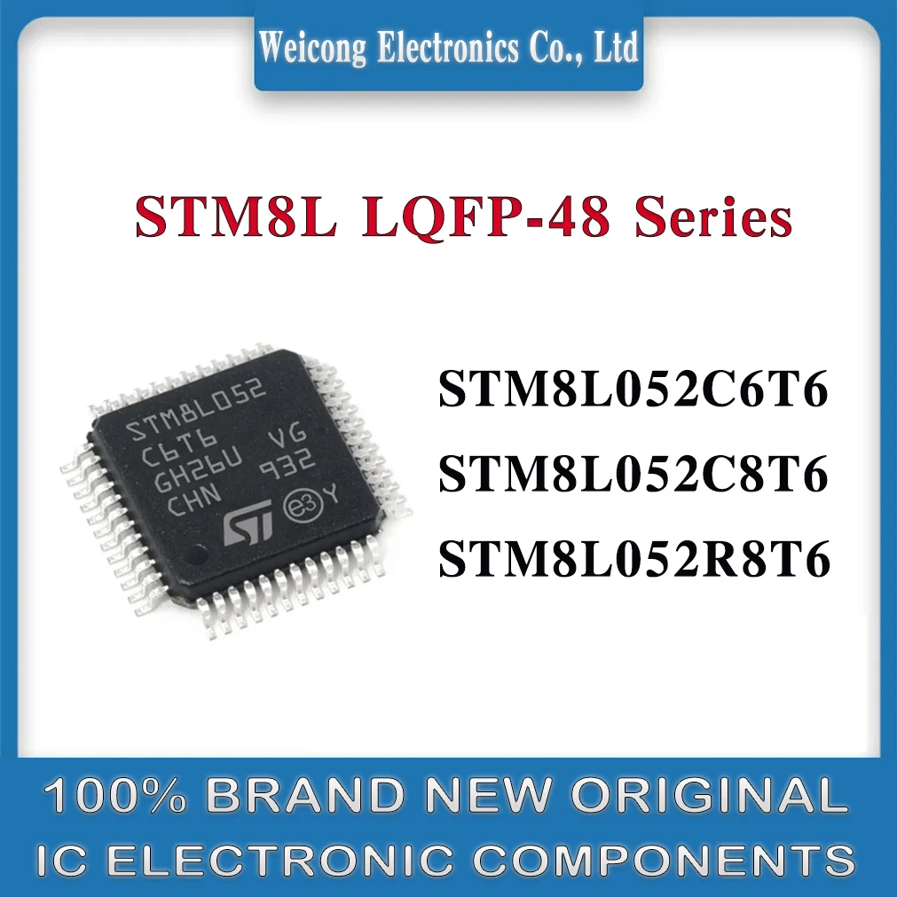 

STM8L052C6T6 STM8L052C8T6 STM8L052R8T6 STM8L052C6 STM8L052C8 STM8L052R8 STM8L052 STM8L05 STM8L STM8 STM ST IC MCU Chip LQFP-48