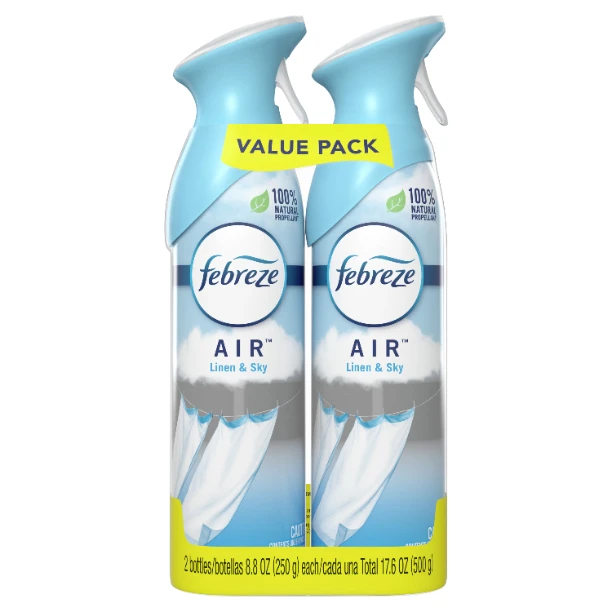 

Odor Eliminating Air Freshener, Linen and Sky, 4 Pack, 8.8 Fluid Ounce Each