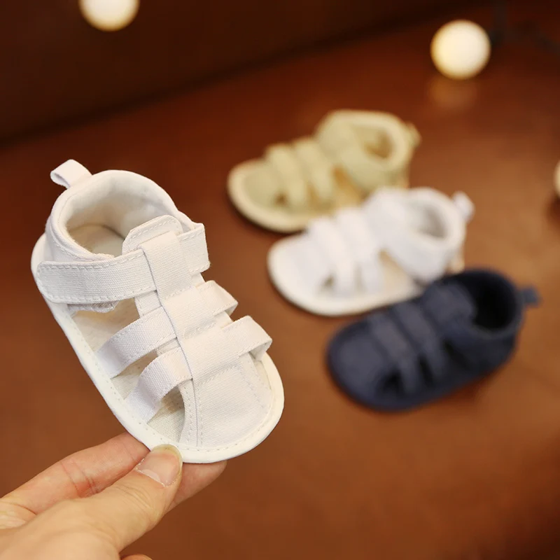 2022 Summer 0-1-year-old Baby Toddler Cloth Sandals 6-8-12 Months Old Male Baby Newborn Sandals Do Not Fall Off
