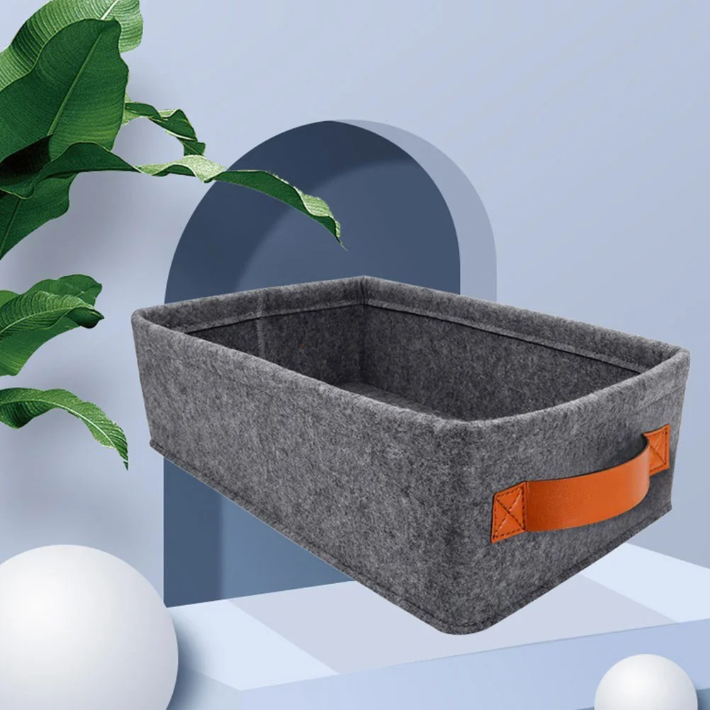 

1 Pc Collapsible Storage Basket Large Capacity Container Storage Holder (Grey)
