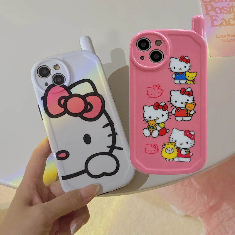 

Hello Kitty Phone Case Big Brother for IPhone 14 13 11 12 Pro Max Mini XS XR Cartoon Cute Soft Shockproof Cover Decoration