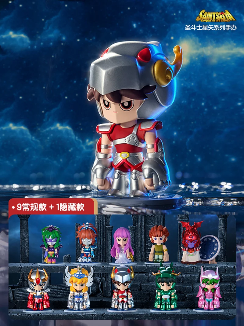 

Saint Seiya Blind Box Series Anime Garage Kit Figure Mysterious Surprise Box Creative Model Desktop Decoration Doll Toys Gift