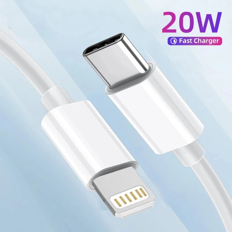 Зарядный кабель PD для iPhone быстрой зарядки 14 13 Pro Max 12 11 XR XS MAX iPad AirPods передачи данных