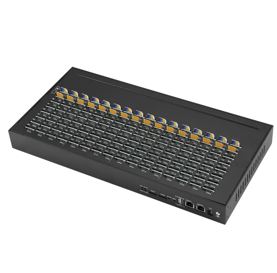 

2022 SK SIMPOOL256 SIM Pool Remote Control SIM Gateway Work With sims server VOIP products