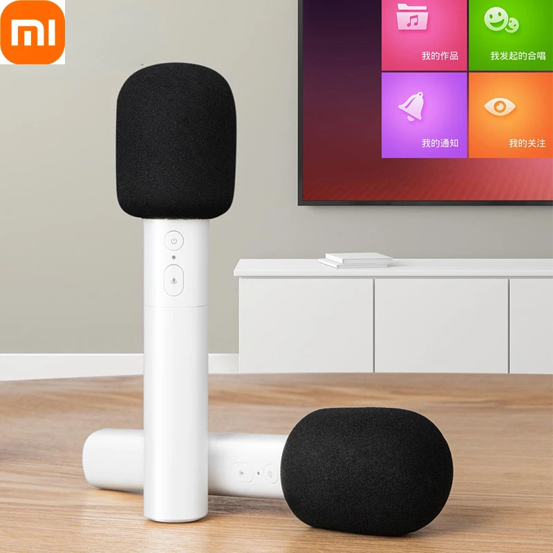 

Портативный караоке-микрофон Xiaomi Mijia, подходит для ПК, компьютера, телевизора, проигрывателя KTV, телефона, оборудования для прямой трансляци...
