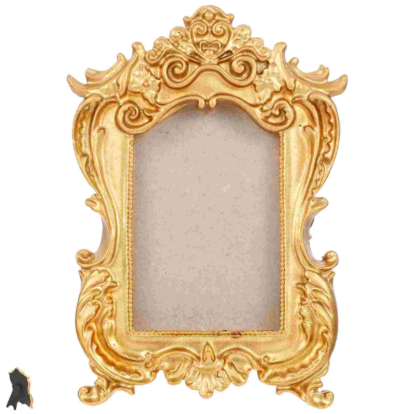 

Photo Display Holder Desk Picture Frames Office Gold Frame Home Picture Holder Desktop Decor