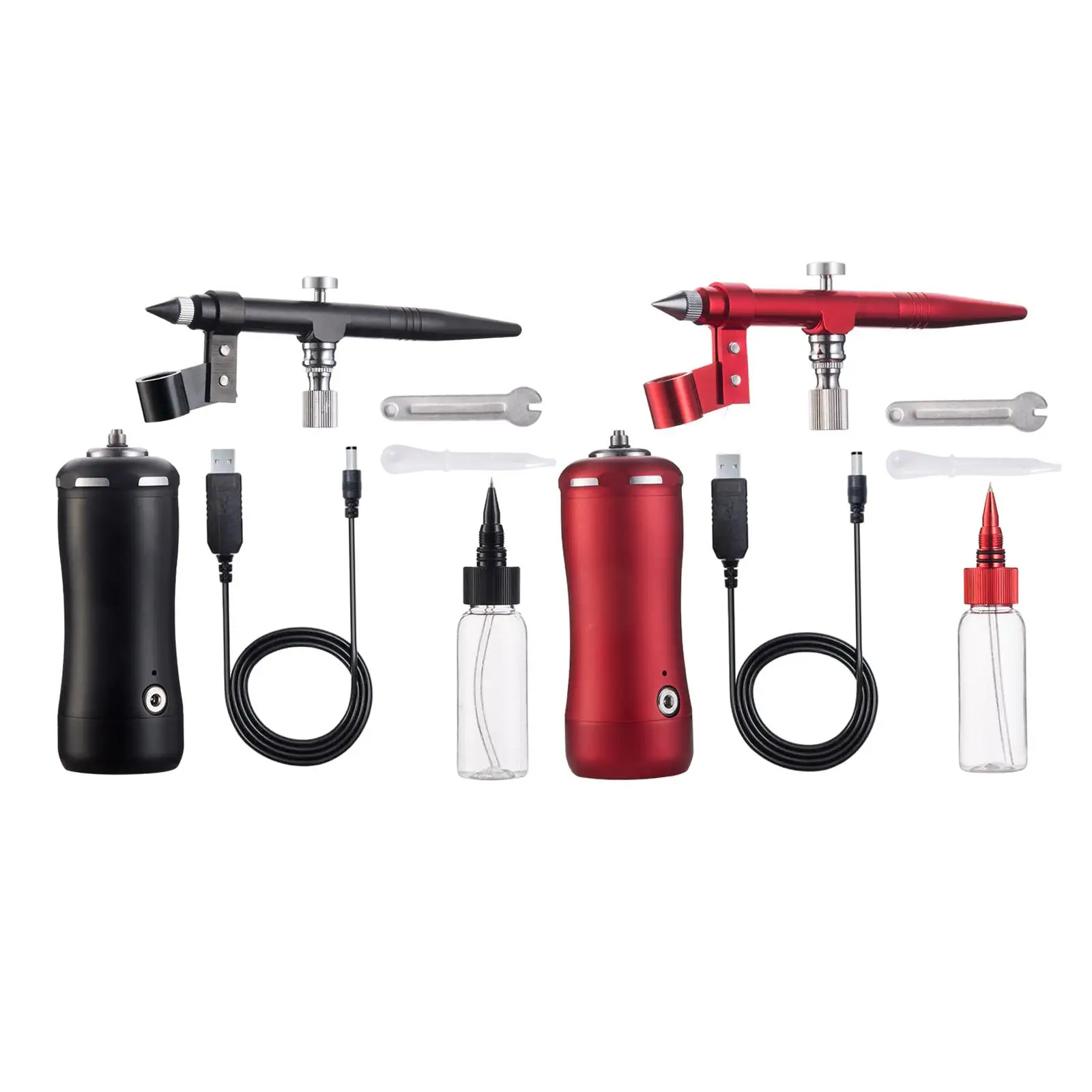 0.2mm Airbrush Sprinkling Can Nozzles Moisturize Hose Gravity feed Mini Sprayer  Set, for Body Model Paint Accessories