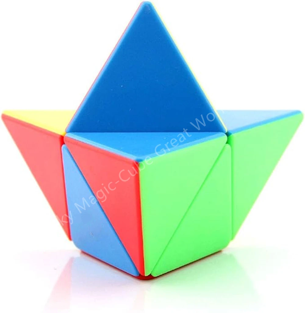 Qiyi 2x2 Куб-пирамида Профессиональный Плавный Поворотный 4-осевой Треугольный