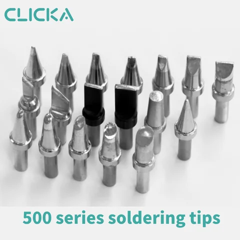 Бессвинцовые паяльные жала 500-B/500-K/500-SK/500-5D для паяльных станций