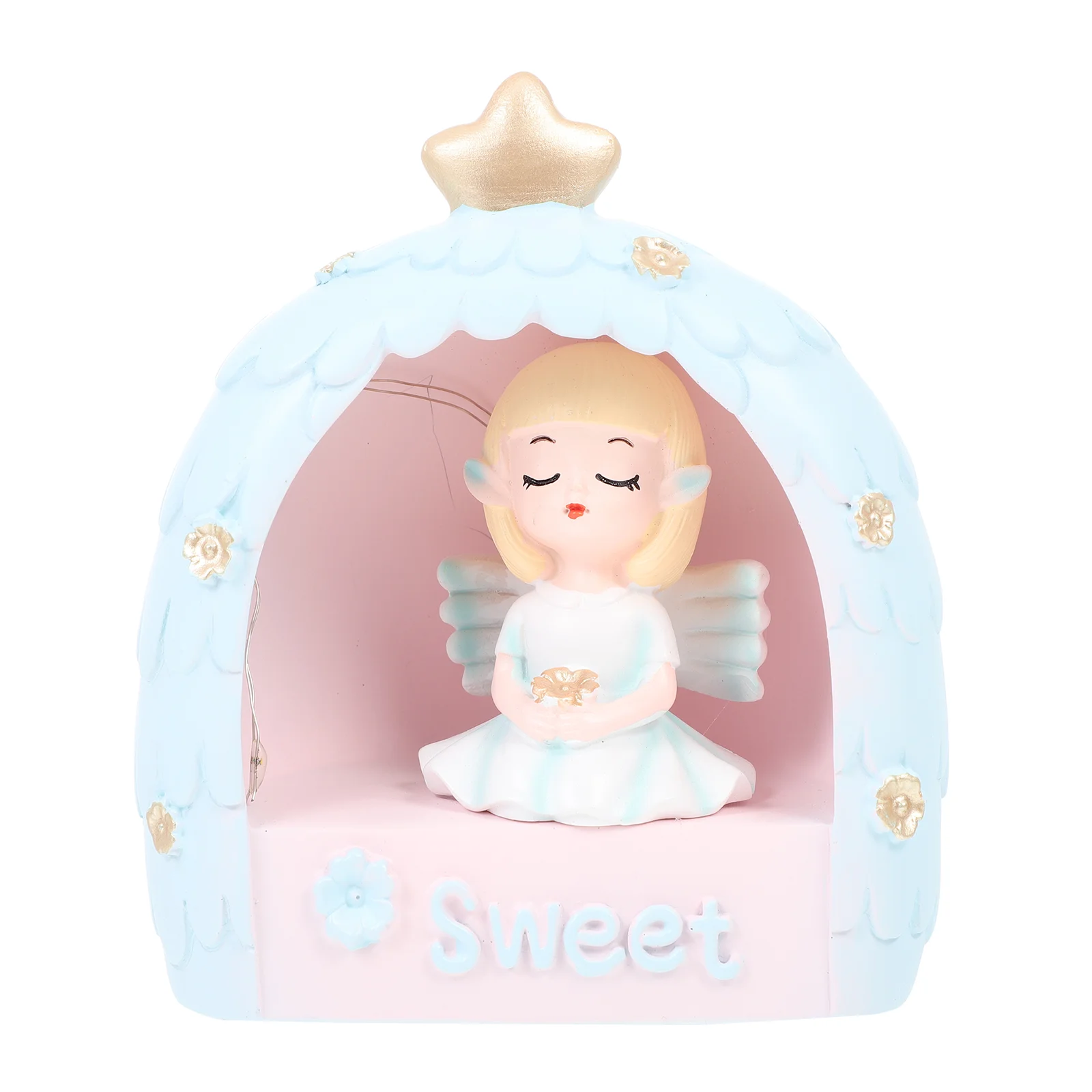 

Elf Night Light Ornament Resin Night Light Birthday Christmas Gift for Girl