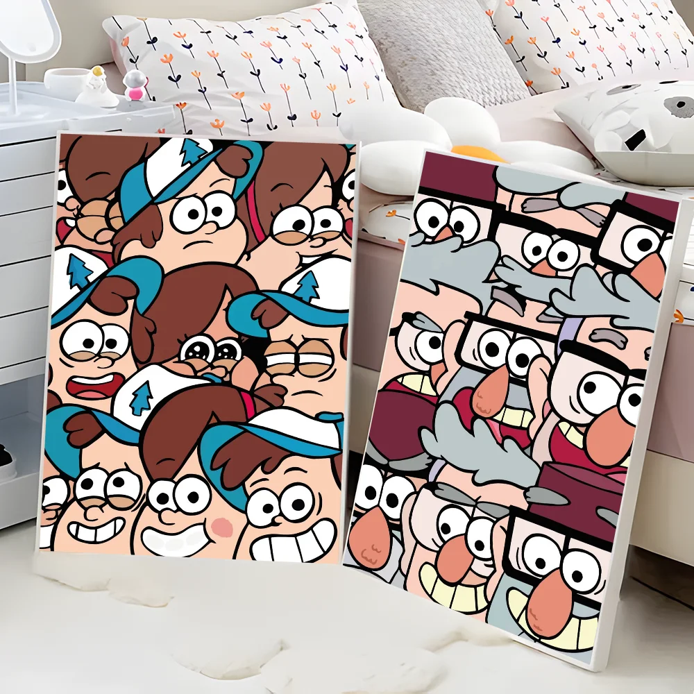 Мультяшный G-Gravity Cute F-Falls самоклеящаяся картина фотообои наклейки для бара кафе