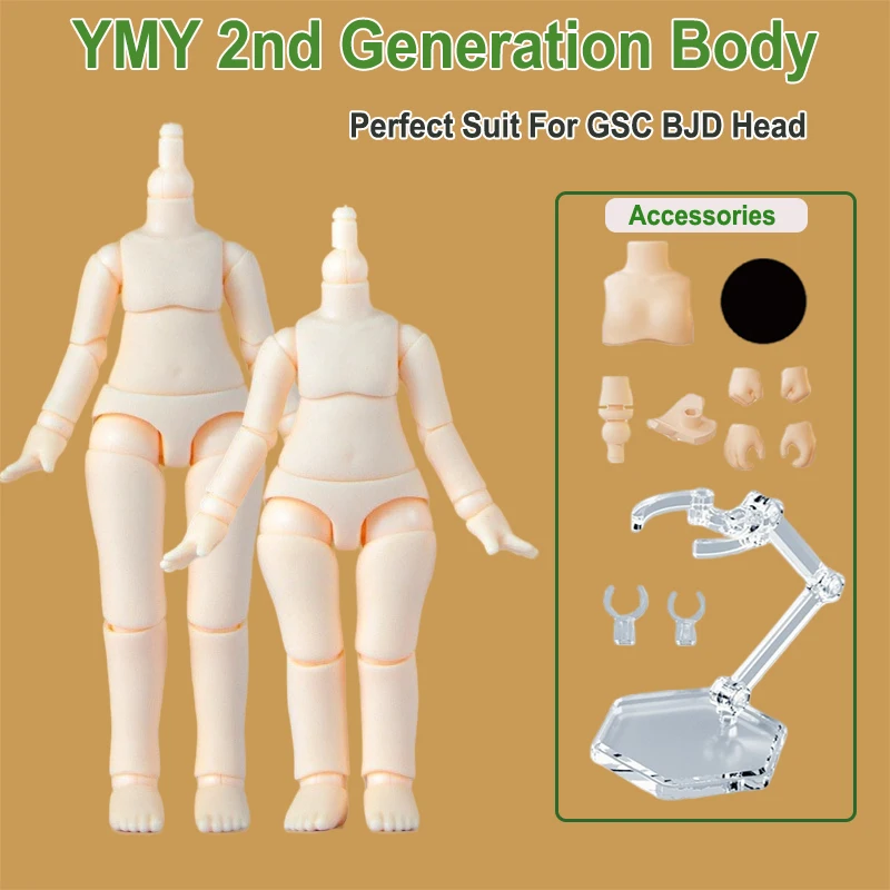 

New Obitsu 11CM Doll Girl Boy Body Toys YMY Body Suitable For GSC Head Ob11 1/12 BJD Body Spherical Joint Doll Toy Hand Set