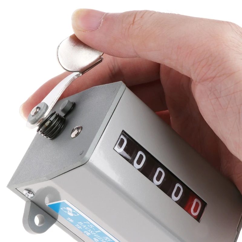 1 шт. 75-I металлический механический сбрасываемый 5-разрядный дисплей вращающийся