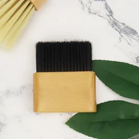 customizable logo salon stylist neck face duster brushe soft fibre bristles hair cleaning hairbrush barber accessories tools