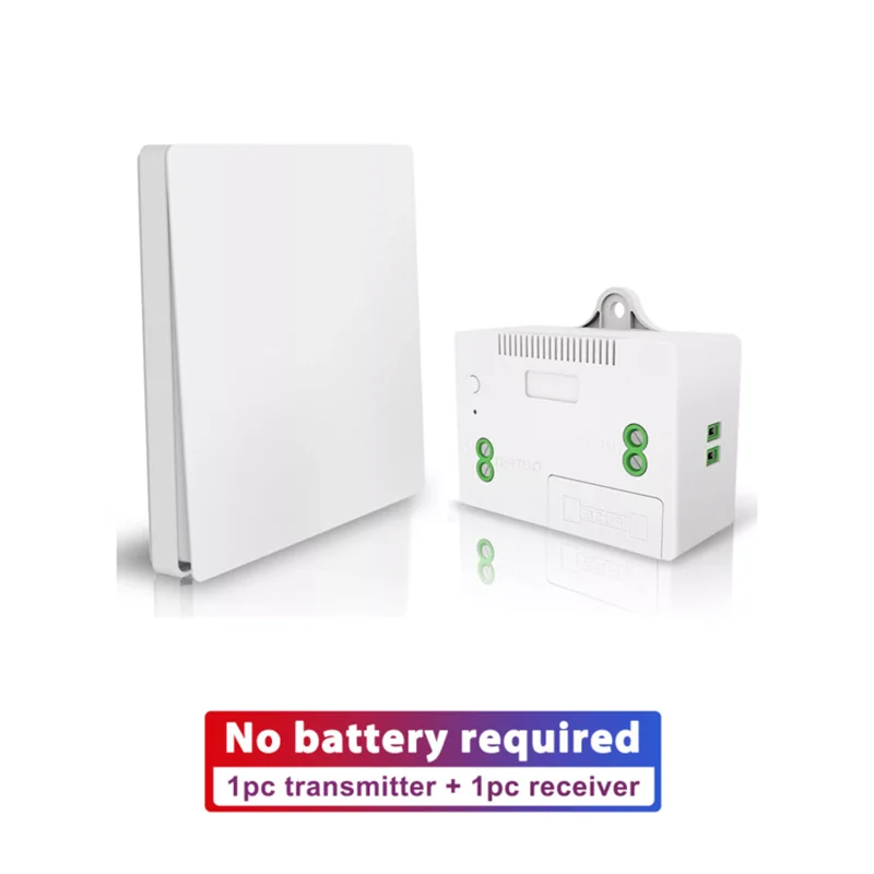 

LVGESS Self-powered Wireless 1Gang/2Gang Waterproof Push Button Switch 150m Control Distance Home Improvement 110-220V