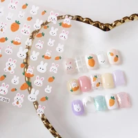 delicate lightweight non fading fresh bouquet cute panda bear manicure accessories for home nail decals nail decals