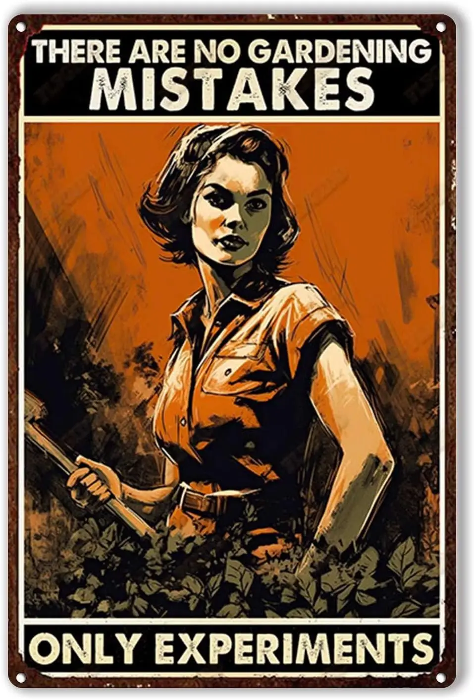 Оловянный металлический знак FLFGIDD нет садовых тумана для украшения дома табличка