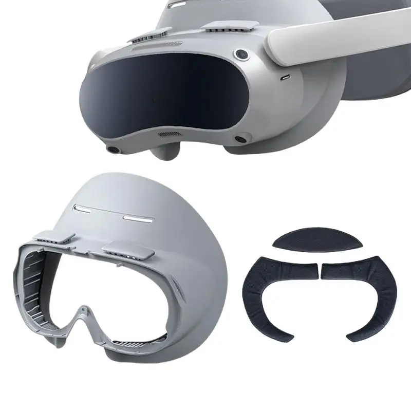 

Face Cover Interface Bracket Sponge Face Pad Replacement for Pico4 VR Headset Washable Sweat-Proof PU Leather Face Cover