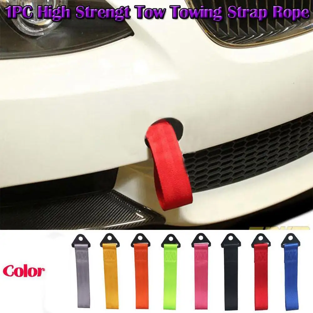

Tow Strap Universal Racing Car Tow Strap/tow Ropes/Hook/Towing Without 25*5cm Nuts Bars Screws and H6F3