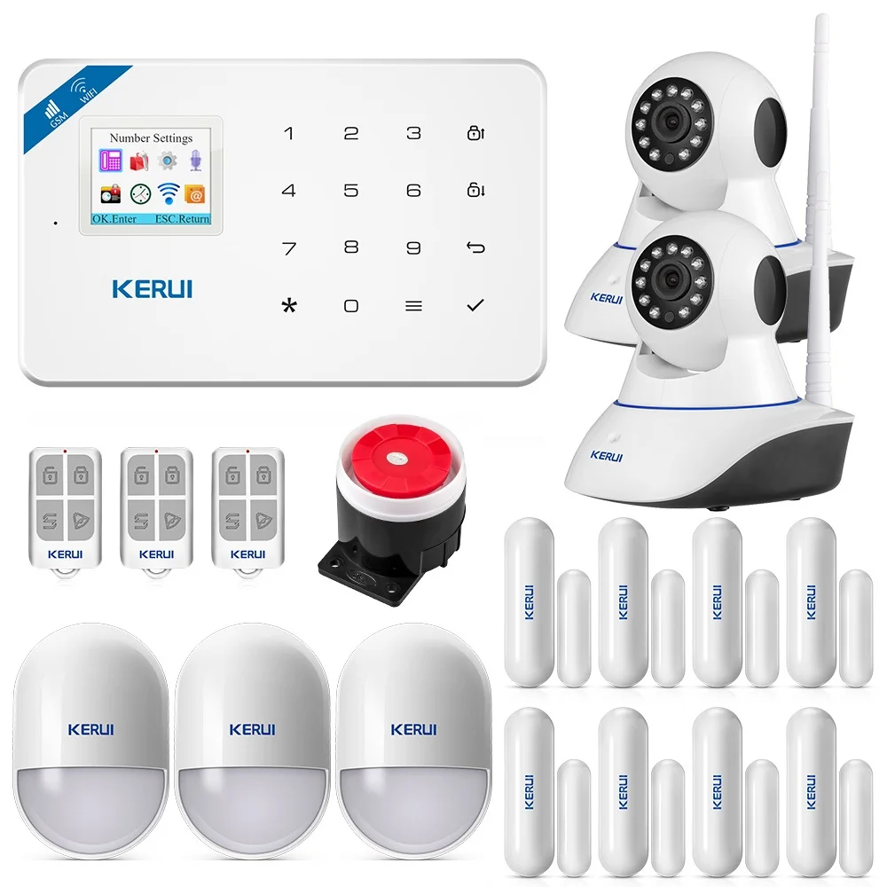 Enlarge WIFI GSM Burglar Security security System IP Camera APP Control Home PIR Motion detector Door Sensor security Detector security