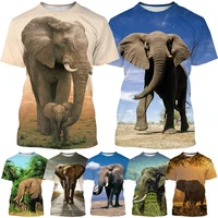 2022 new animal elephant 3d printing t shirt fashion unisex harajuku street style casual round neck short sleeved t shirt top