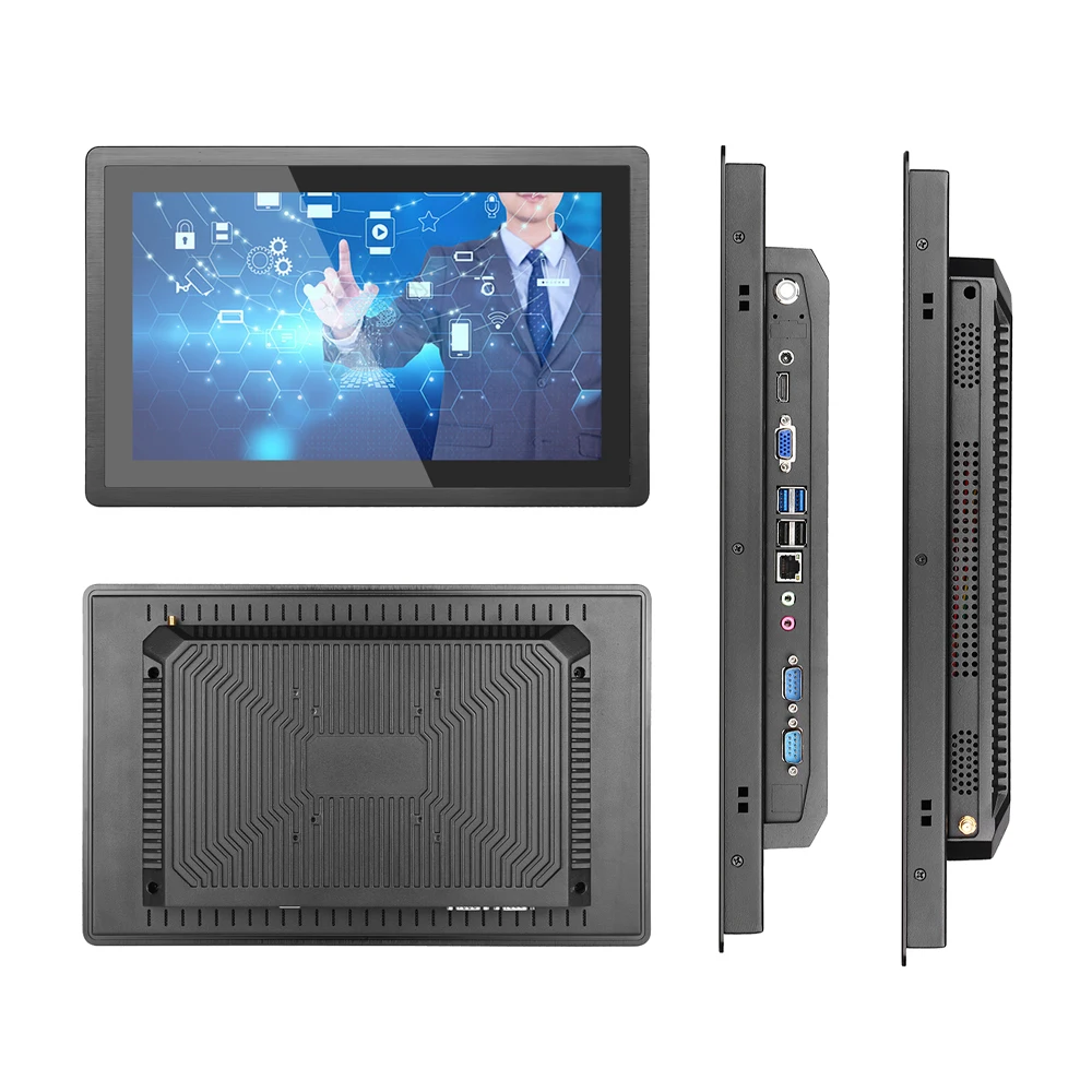 

Bestview 15.6 inch Industrial Touch Panel PC Aluminum Embedded/Wall Mount All in one Panel PC J1900 i3 i5 i7 Industrial Computer