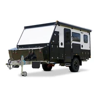 Small Hybrid Offroad Caravan RV Camper Trailer with Bathroom  16 Foot Luxury Family Caravan Canmper Van for Sale