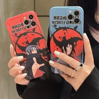 anime naruto kakashi uchiha itachi akatsuki phone cases for iphone 13 12 11 pro max xr xs max 8 x 7 se 2020 back cover
