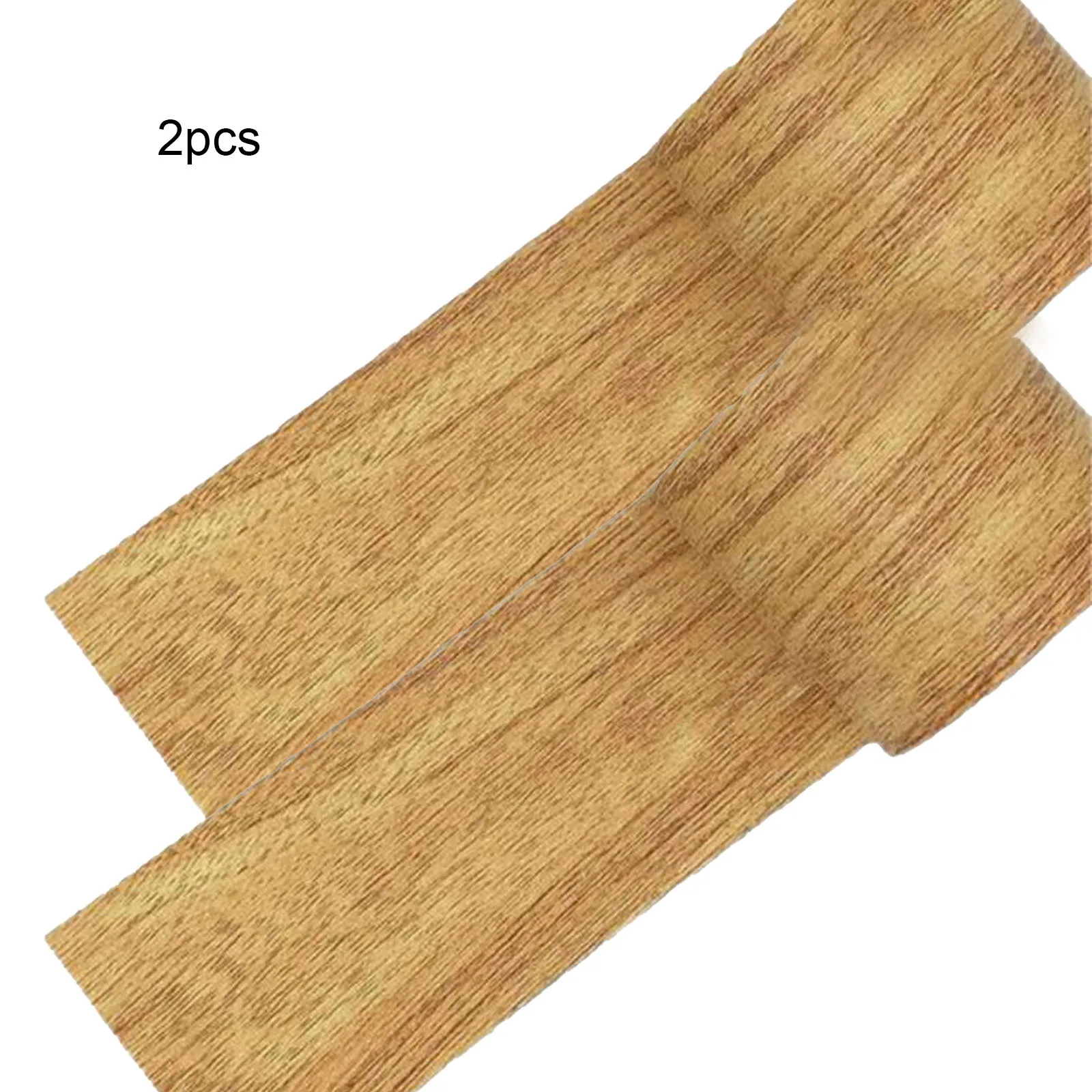 

Simulated Wood Grain Adhesive Tape 2pcs 8*450cm Baseboard Repair Furniture Tape Highly Adhesive Repair Tool Waterproof Brandnew