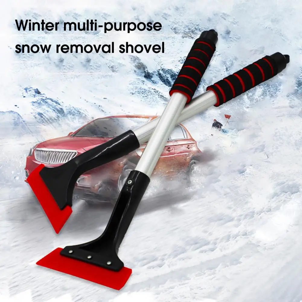 

Snow Shovel Multifunctional Portable Non-slip Rust-proof Anti-scratch Comfortable Grip De-icing Tool Winter Window Windshield Ic