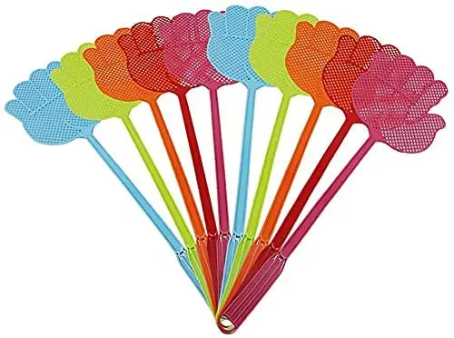 

5pcs Palm Shaped Flyswatter Plastic Fly Swatters Mosquito Pest Control Insect Killer Home Kitchen Accessories Random Color