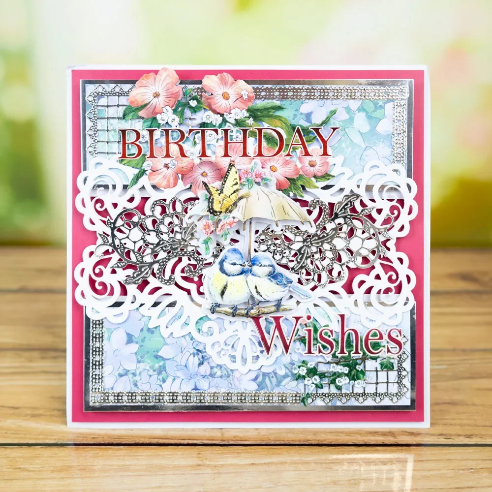 Чаризма кружевные слова очаровательный день рождения любовь металлические