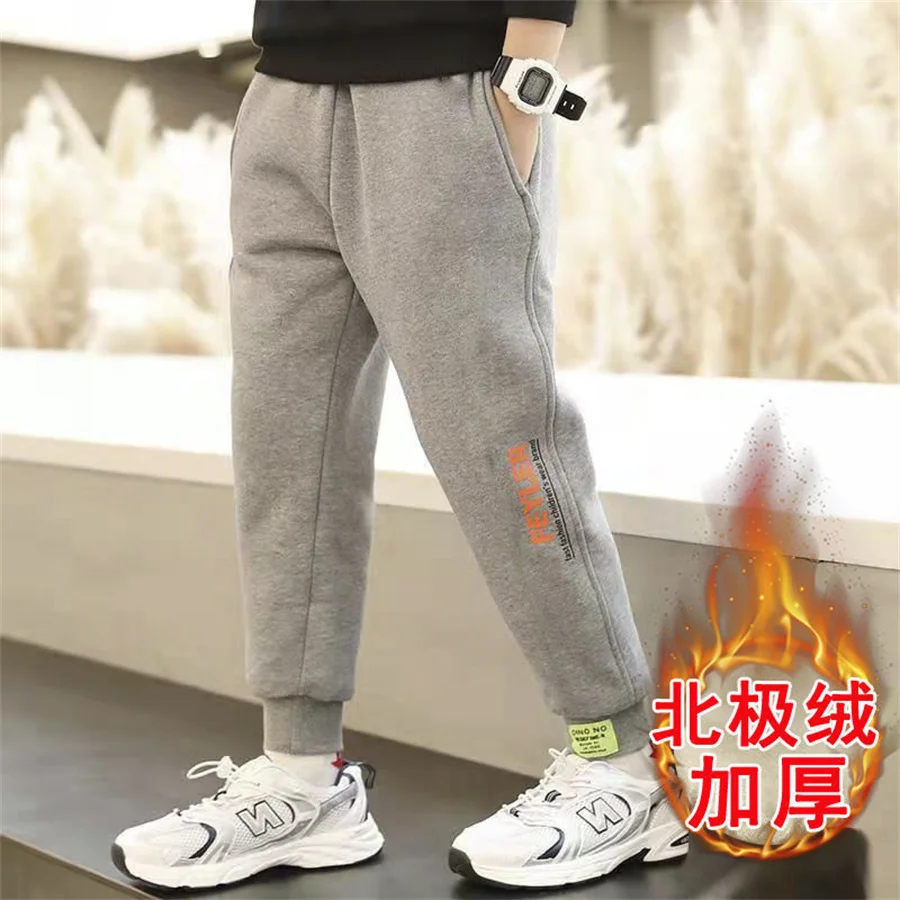 

Зимние детские штаны для мальчиков 4-12 лет, повседневные штаны, детская одежда, хлопковые длинные брюки для мальчиков, детская одежда для мал...