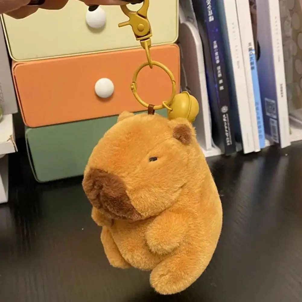 

Capybara Plush Keychain Cute Bag Pendant Creatuve Fluffty Animals Keyring Kawaii Stuffed Doll Keychains Birthday Gift 2023 Trend