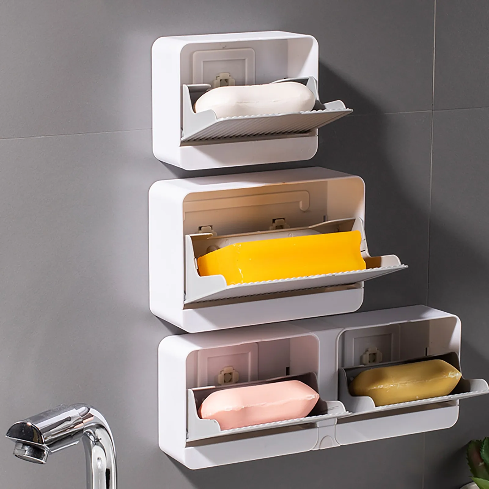 

Новый портативный держатель для мыла и мыла, Товары для ванной комнаты, водонепроницаемый держатель для мыла с открытой крышкой, коробка дл...