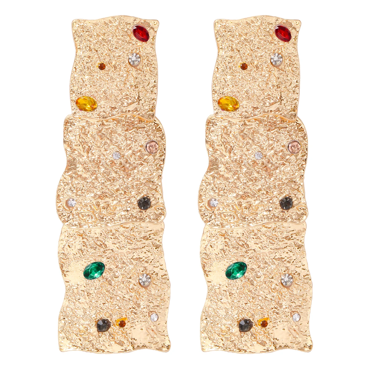 Новинка 2024 винтажные металлические квадратные геометрические длинные висячие