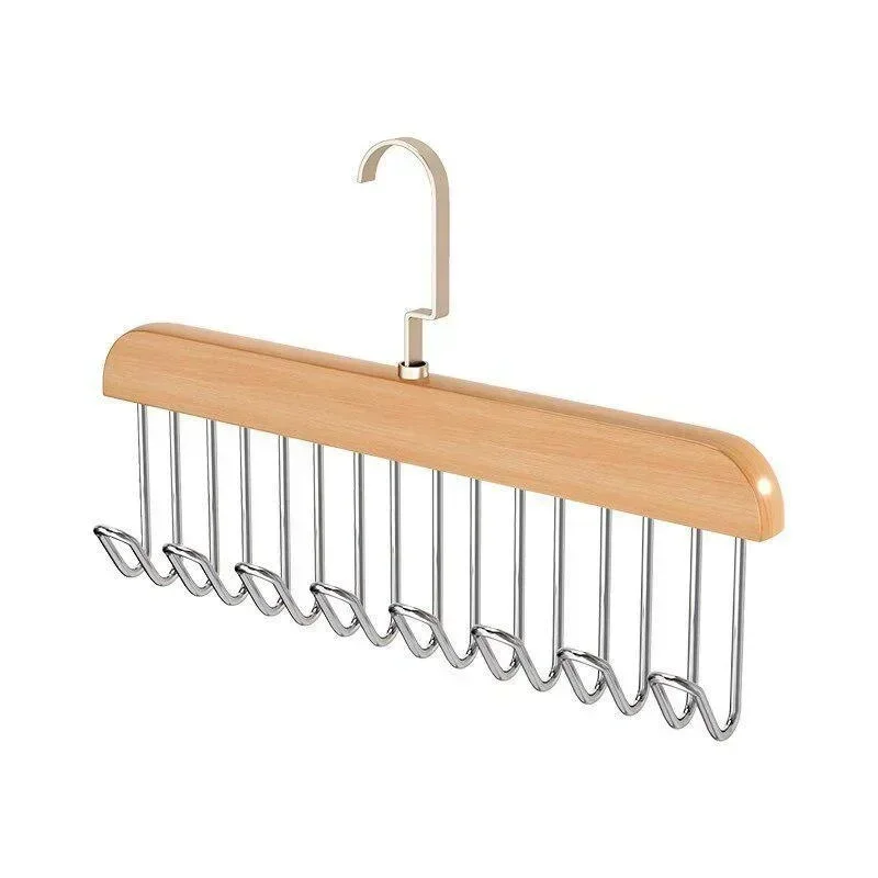 

Деревянная вешалка с 8 крючками