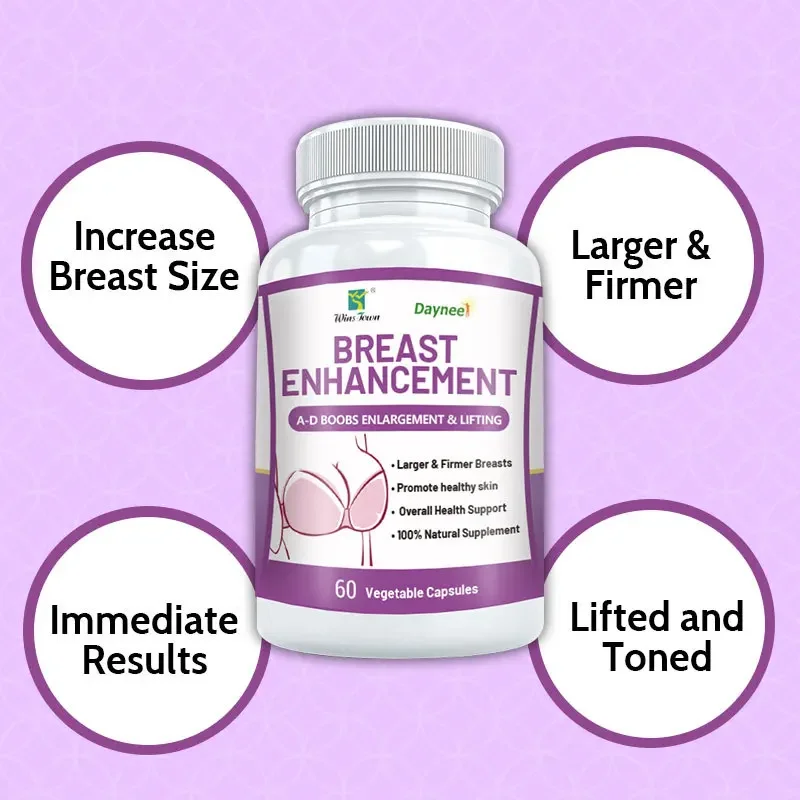 

freight free 2 bottles Breast Enhancement Capsules Fuller Firmer Breasts Increase Blood Circulation Breast Health Health Foods