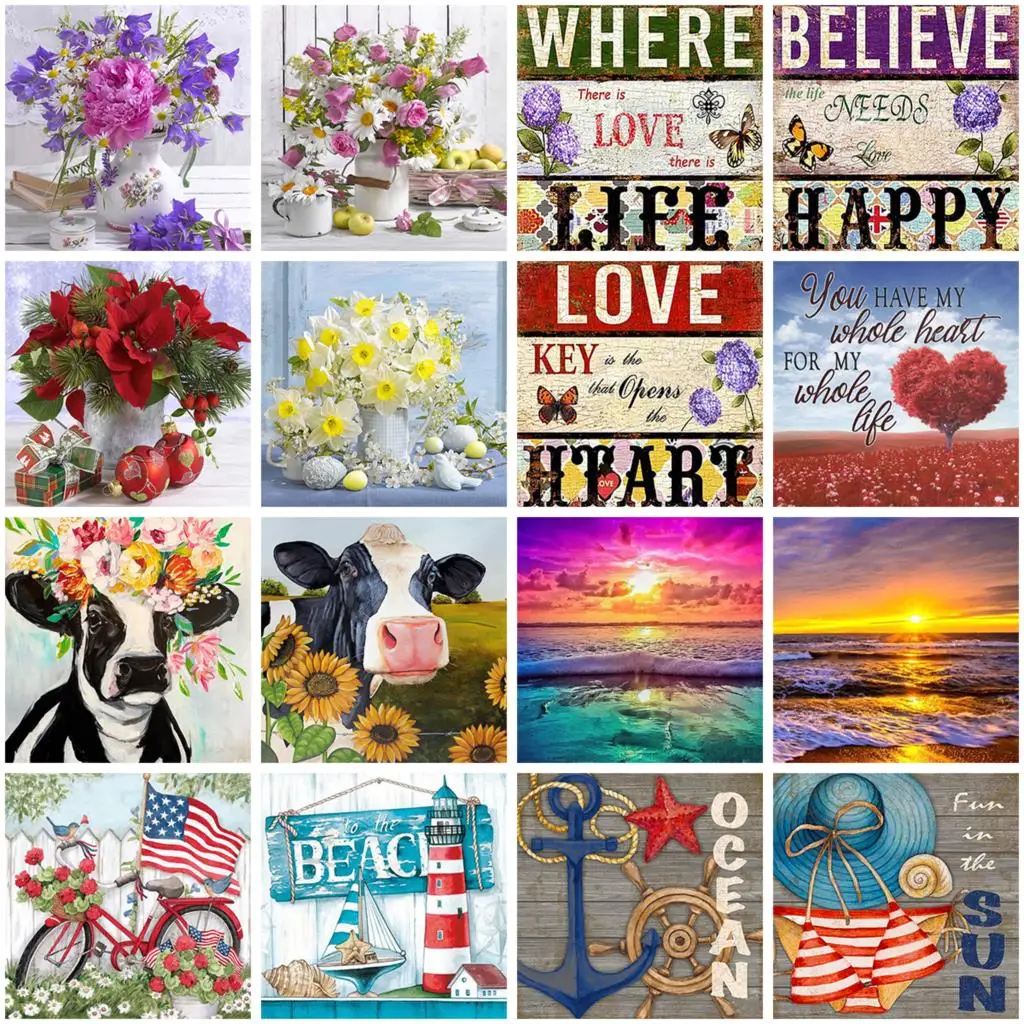 

Наборы для вышивки крестиком наборы для вышивки своими руками вышивка крестиком холст шитье ремесла Настенный декор Цветочная серия