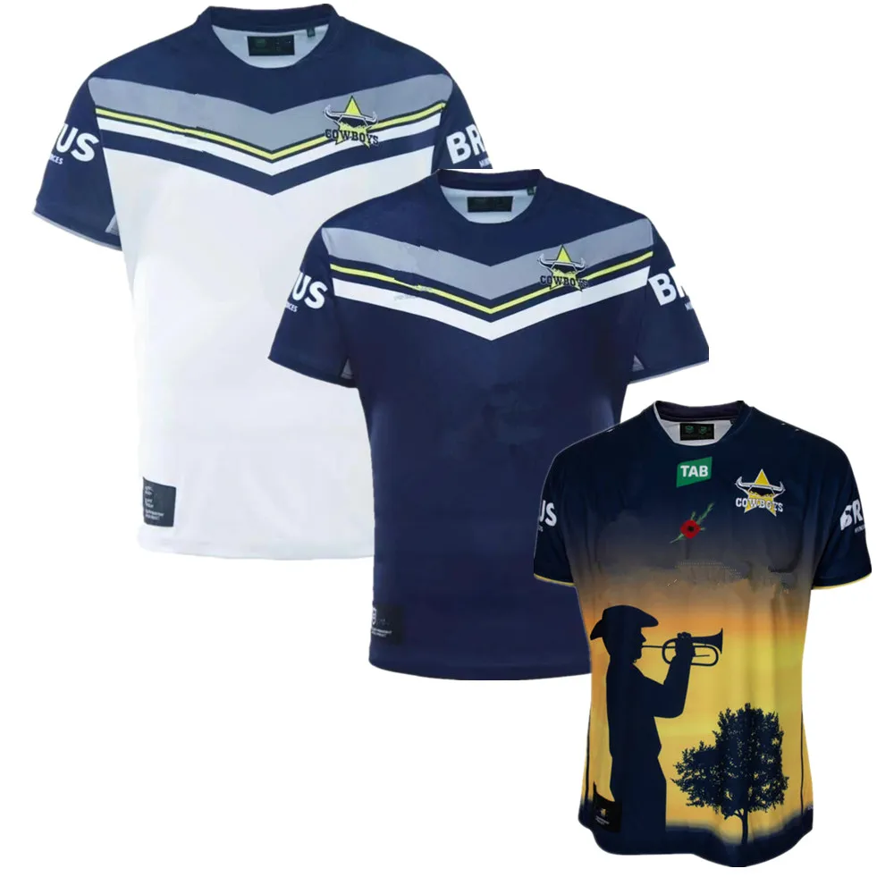 

Australia 2023 cowboys indigenous ANZAC Rugby jersey Home away Retro rugby shirt Jerseys shorts Custom name