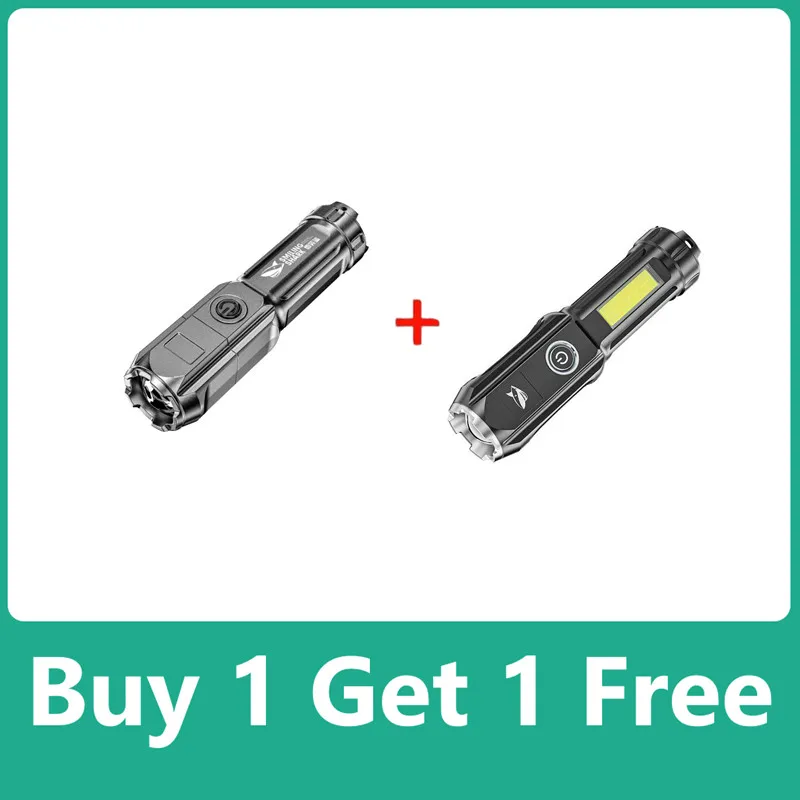 

Фонарик, перезаряжаемый, USB, яркий, водонепроницаемый, с зумом, для рыбалки, охоты, портативный фонарик