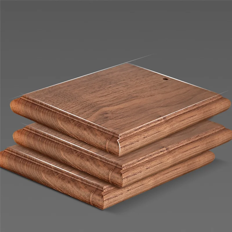 Зеркальный держатель для кофе с деревянной основой регулируемой высотой