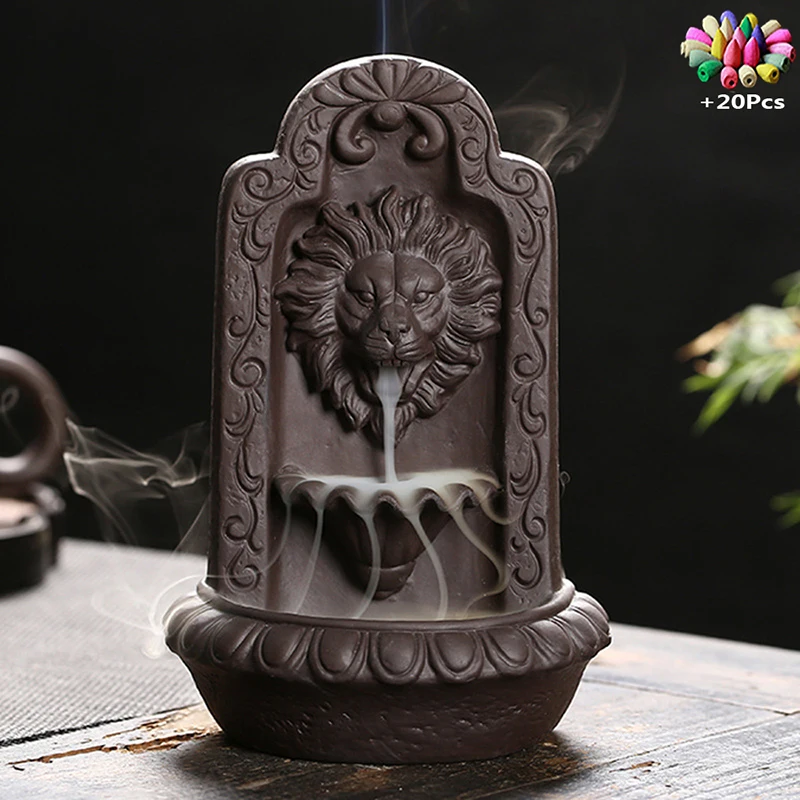 

Парфюм в виде льва, водопад, курильница, увлажнители, диффузоры, ароматерапия, Wierook Houder, домашний декор, будильник