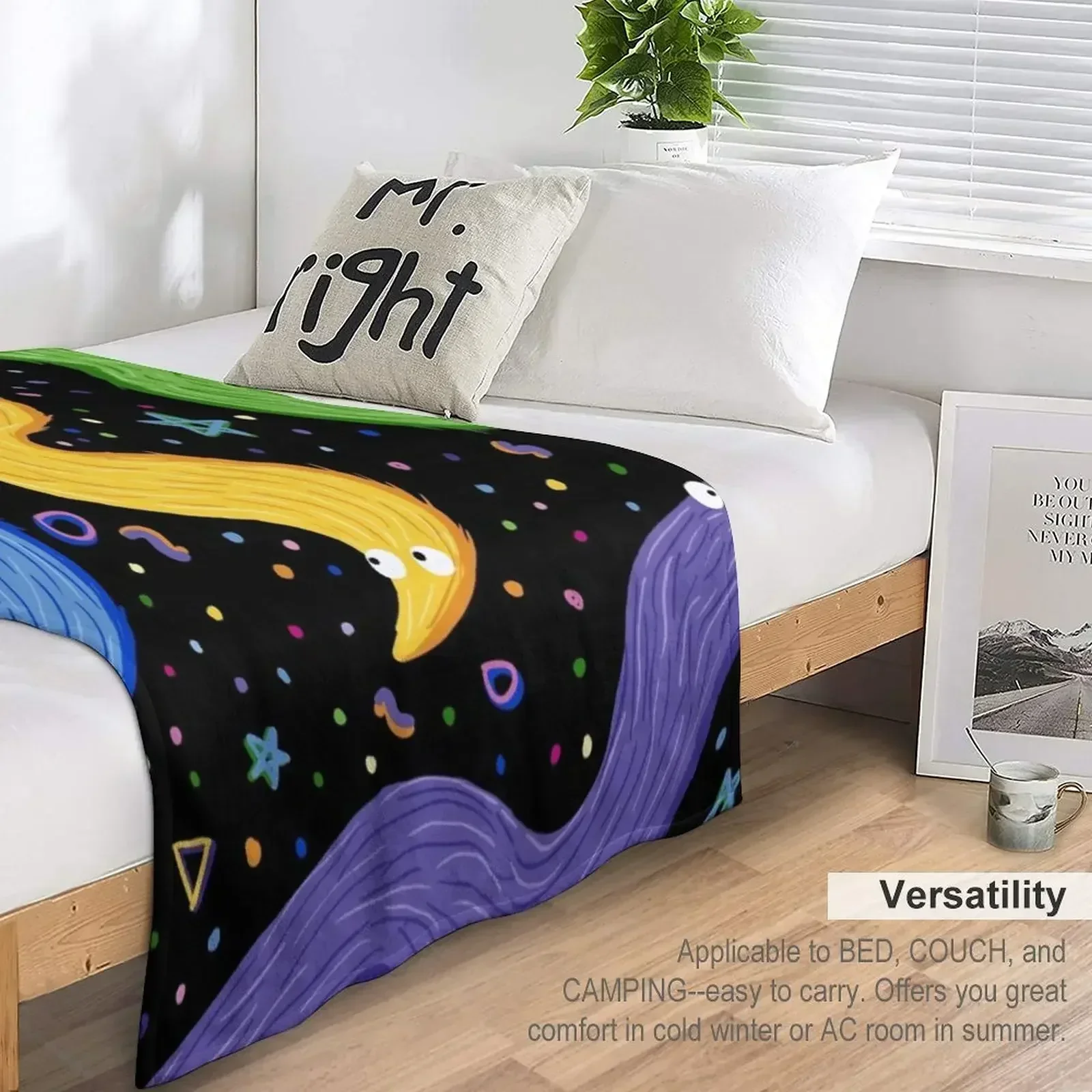 Одеяло с червем для боулинга на веревке постельное белье декоративные кровати