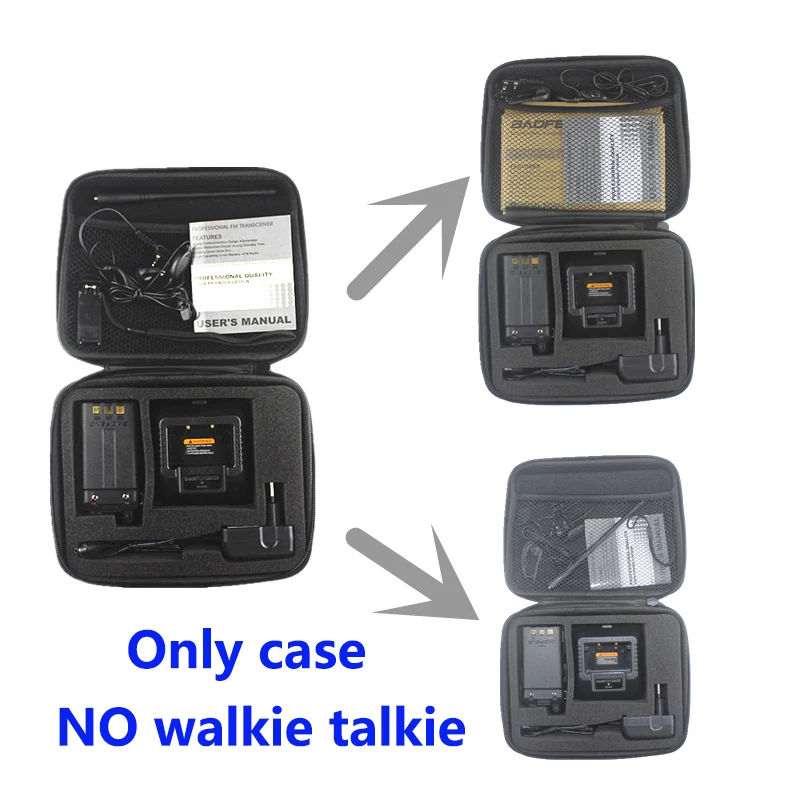 2pcs Baofeng Set Portable Handbag handy Carrying bag Hunting Case For UV-5R BF-888S UV-82 Walkie Talkie uv5r Accessories