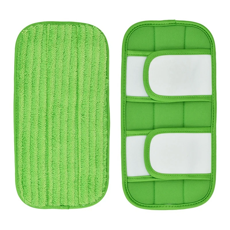 

2PCS Wet/Dry Flat Mop Cloth Microfiber Floor Mop Replacement For Swiffer Sweeper Machine Washable Easy To Replace