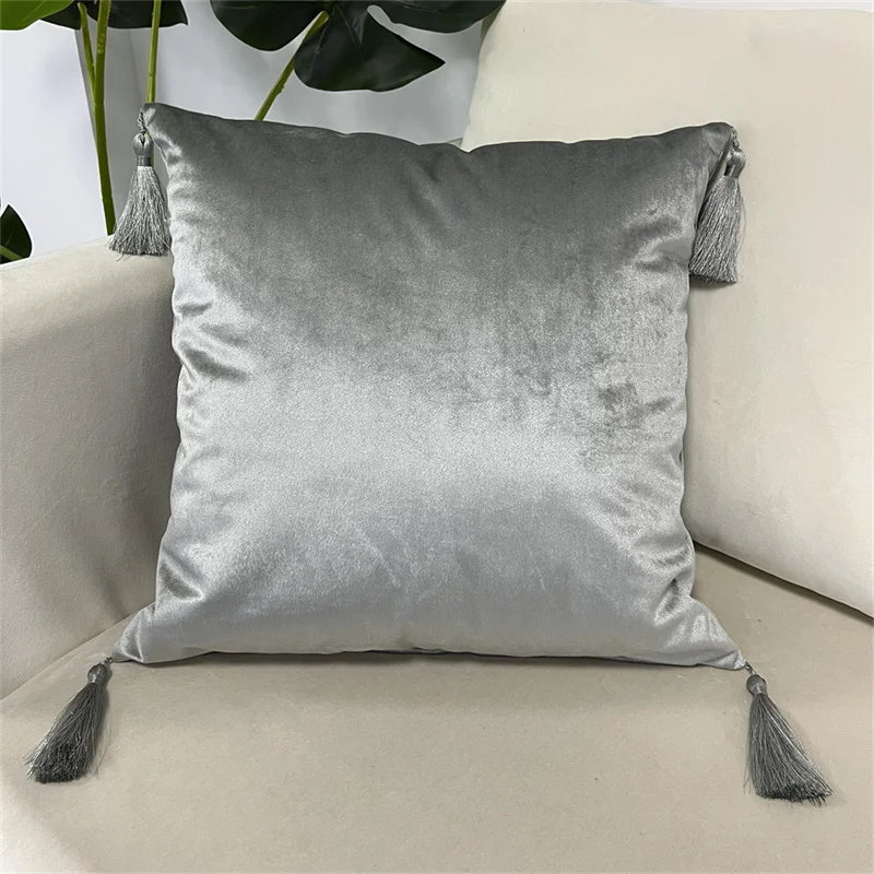 Бархатный декоративный чехол для подушки 45x45 см